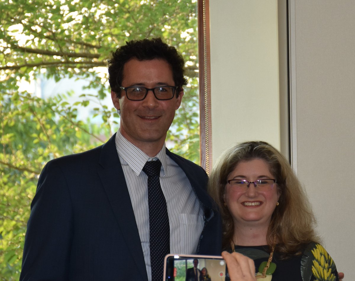 MBDFlanaganMD's tweet photo. So pleased to celebrate at the @WVUPathology
annual recognition/ graduation event! Congrats to graduates Drs. Temitope Kehinde & Alex Gross. Next fellowship stops: TK--> U Miami for #surgpath (#boneandsofttissue); Alex --> Vanderbilt @VUMCPathology for #MolecularPath. 1/3 https://t.co/bwB06jPvPN