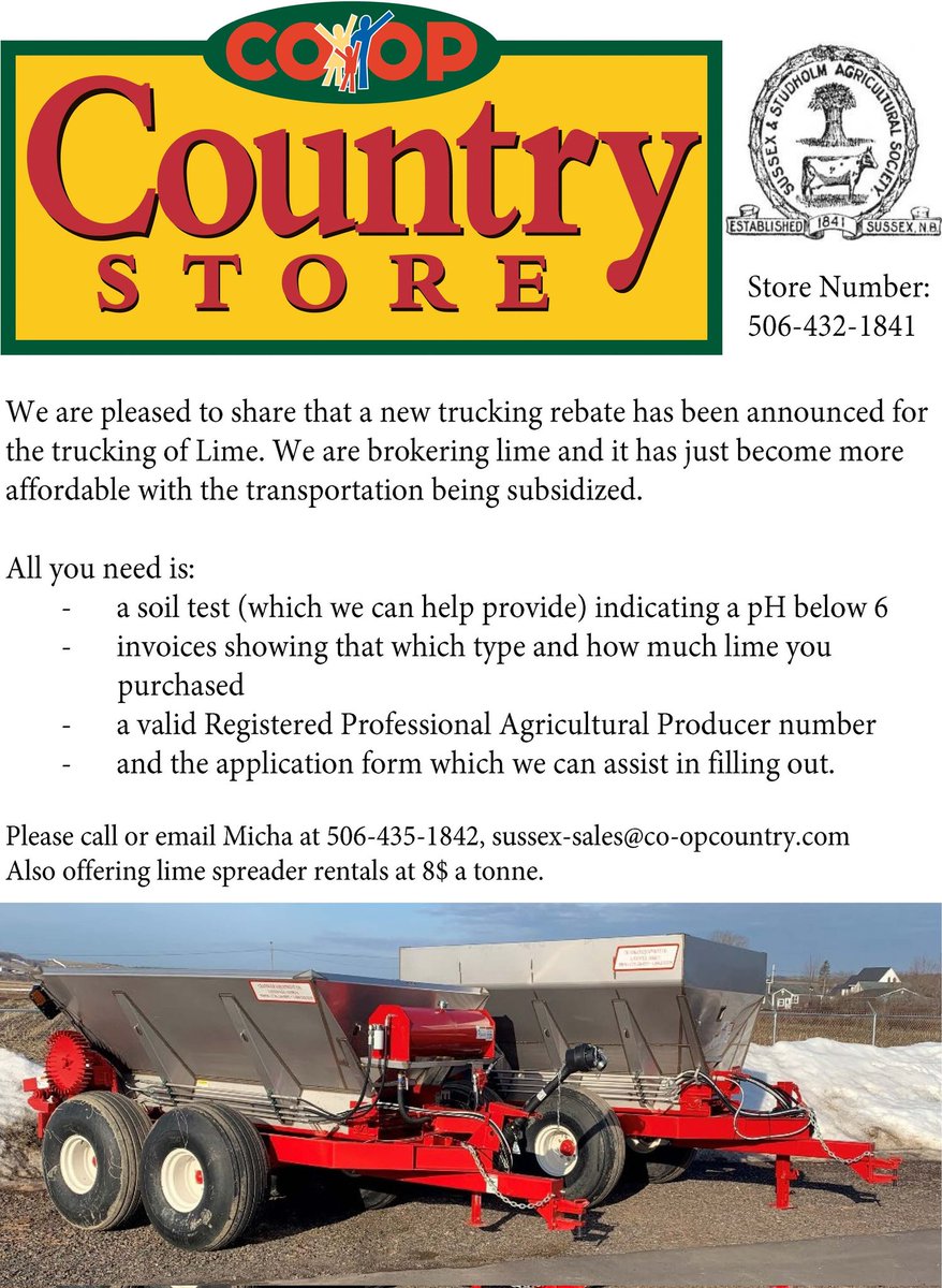 Sussex & Studholm Ag Society #21/Sussex Co-op (@sussexop) on Twitter photo 