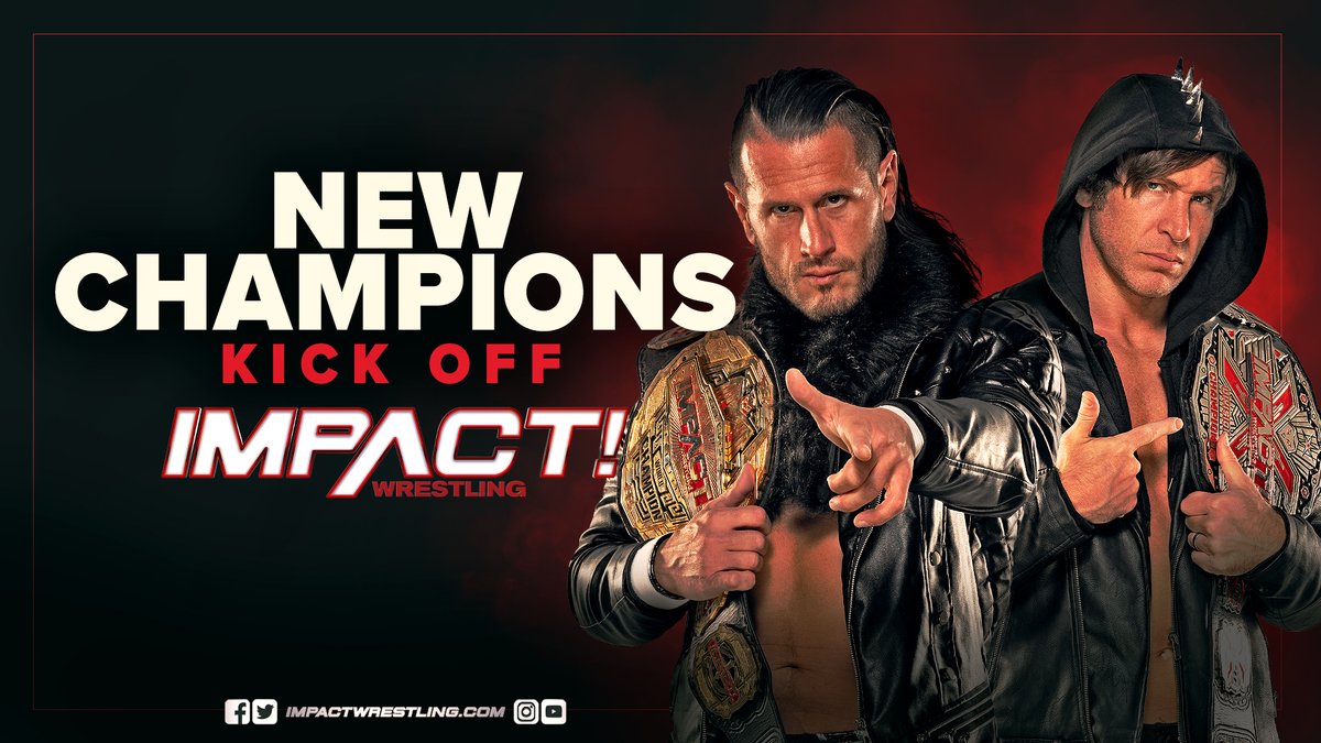 THIS WEEK on IMPACT

💥 New Champions Alex Shelley & @SuperChrisSabin Kick off IMPACT!

Watch on @DAZN_Wrestling – Stream on @ImpactPlusApp and Youtube for IMPACT Ultimate Insiders !!

#IMPACTUK #PWGfansANTHEM #IMPACTonYOUTUBE #IMPACTonAXSTV #ImpactWrestling #MACLIN #Wrestling