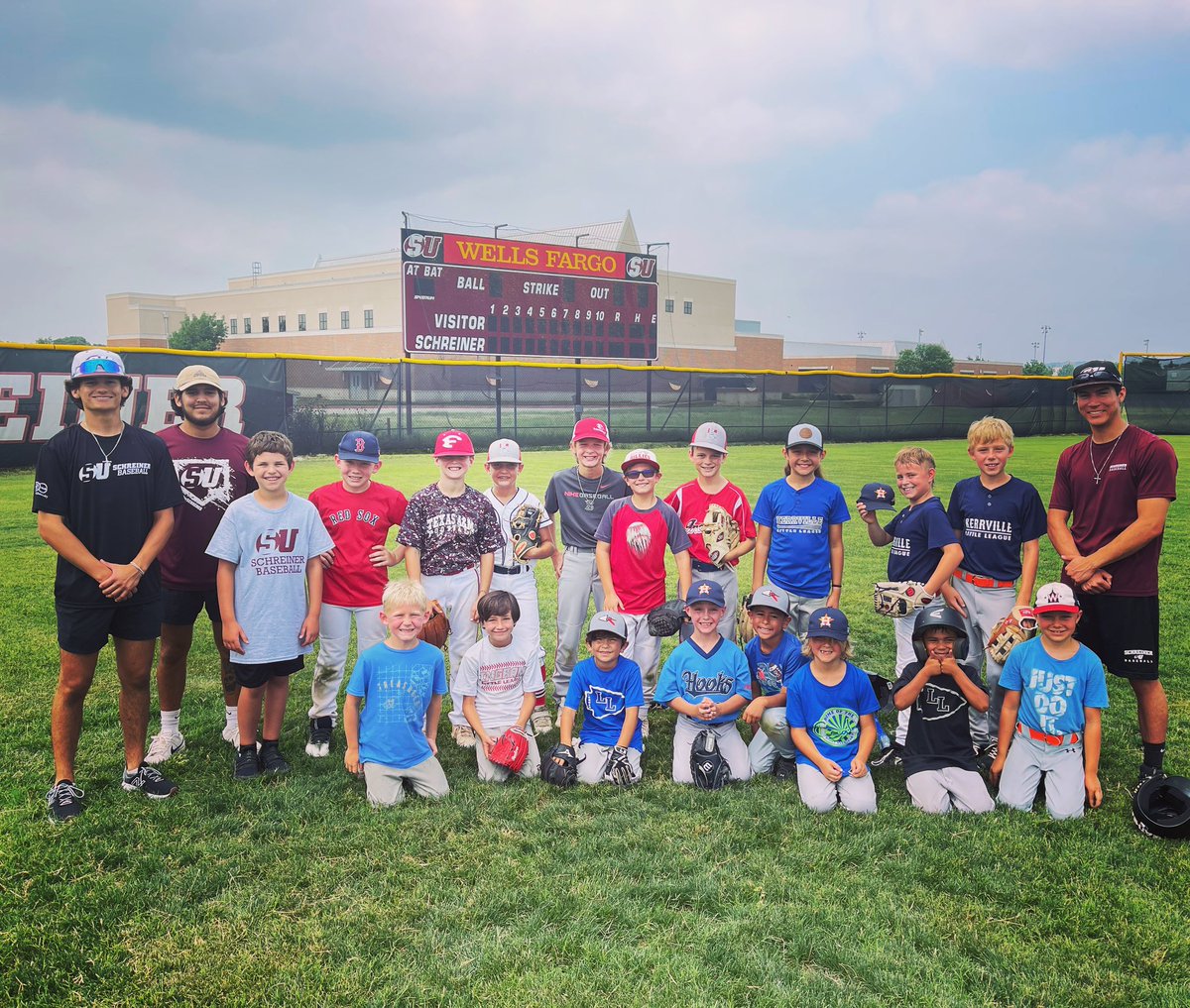 SchreinerBSB's tweet photo. Thank you to our campers… we had a couple “Great Days for the Great Game” at this year’s Schreiner Youth Baseball Camp!!   #FIGHTforSCHREINER https://t.co/0wu4xorqfL