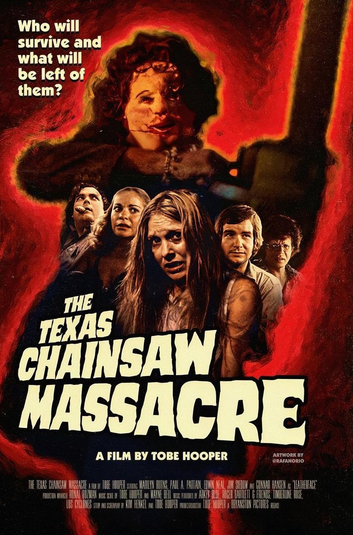 The Texas Chain Saw Massacre (1974)
Art by Rafael Araújo.