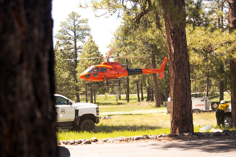 CoconinoNF's tweet image. The Mormon Lake #Hotshots work on the Wilbur Fire, a lightning-caused wildfire located on the Mogollon Rim Ranger District of the Coconino National Forest.
