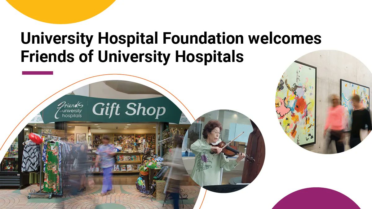 We are excited to announce @GiveToUHF has acquired The Friends of University Hospitals, a not-for-profit organization that delivers evidence-based art programs to enhance patient experience! Learn more in the full press release: buff.ly/3Cvbog3
