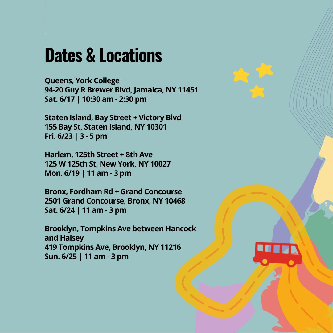 🎉 What better way to celebrate Juneteenth than in Harlem at the Black Studies: An Education for Me + You bookmobile event! Join us on 125th Street and Frederick Douglass Boulevard from 11am-3pm. 📚

Click the link in our bio for more info about the event: eeapcoalition.org/bookmobile