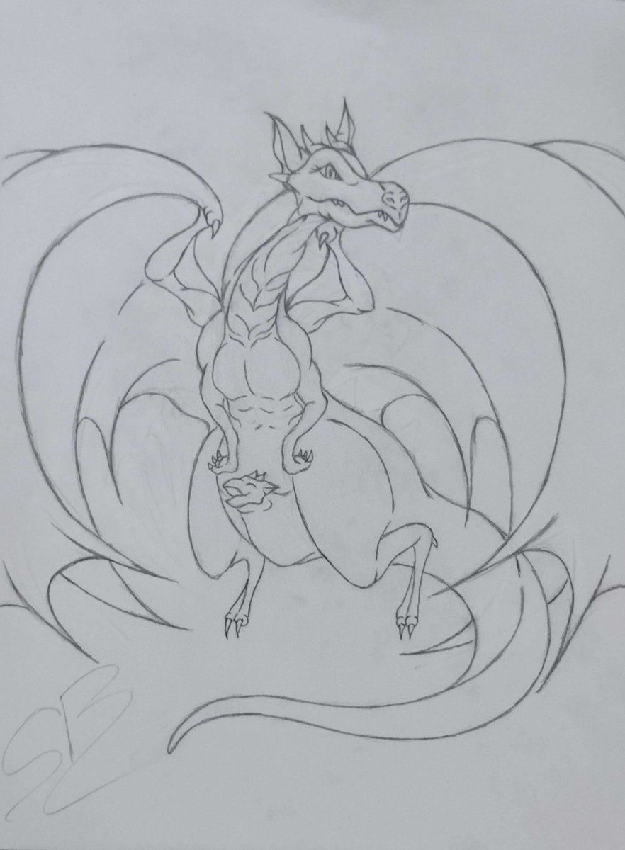 ShyroBliss's tweet photo. Did some art today! I love how it turned out!🐉🦘 https://t.co/5CrI8Yw72A