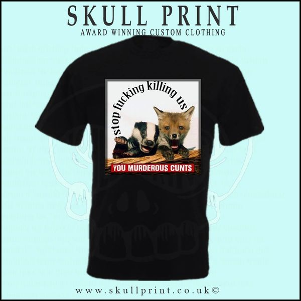 Anti-hunting Design © T-Shirt - various colours

skullprint.co.uk/shop/ols/produ…

#tshirt #tshirts #skullcat #skullprint #antihunt #illegalhunting #protectourwildlife #protectfoxes #protectbadgers #savethewildlife #fox #badger