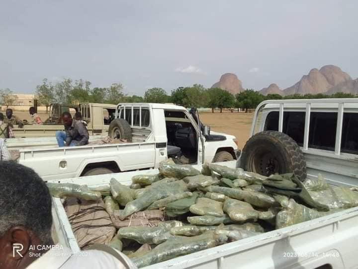 The Sudanese army in Kassala state, eastern Sudan, seizes Saudi-made weapons coming from abroad #sudanwar