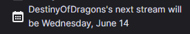 i can not wait for the next destinyofdragons stream that might happen in an hour