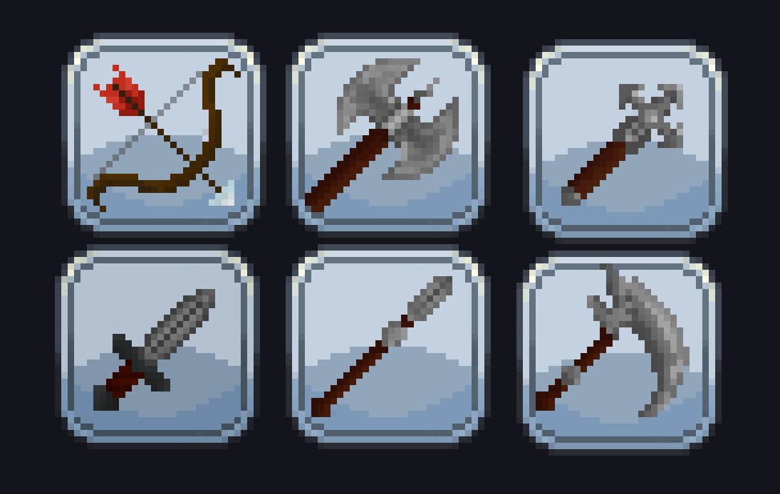 Nouvelles Icones !! ⚔️⚔️⚔️
//
New icons  !! ⚔️⚔️⚔️

#rpgmaker #rpgmakermv #mv3d #videogames #rpg #gamedev #drawing #indiegame #indiegamedev #weapon #gamedevelopment #gamedev #indiegame #gamedesign #indiegamedev #gamedeveloper #indiedev #game #digitalart #videogames #Videogame