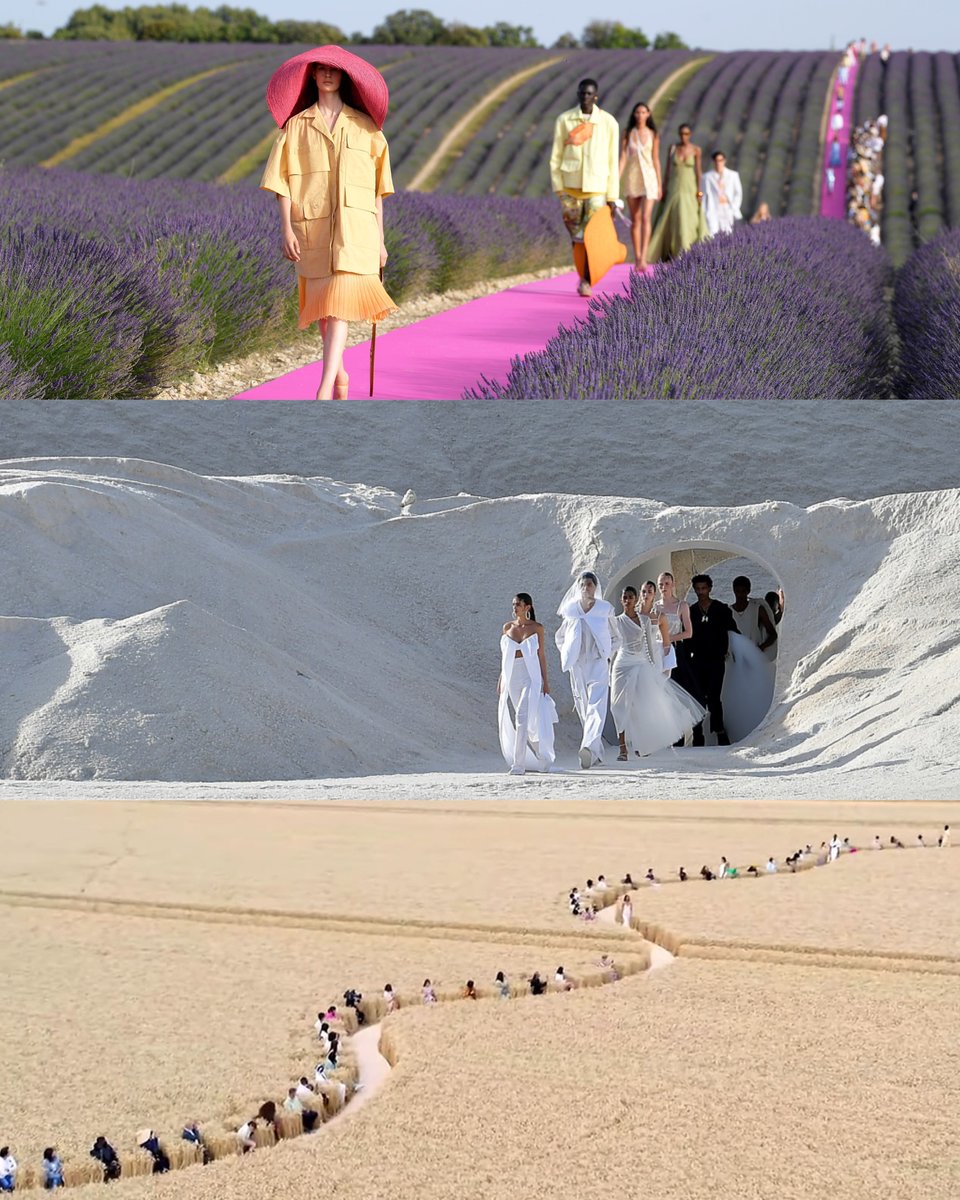 beyzanurapaydin's tweet photo. Jacquemus don't miss when it comes to a runway location https://t.co/0xnjrfr7D4