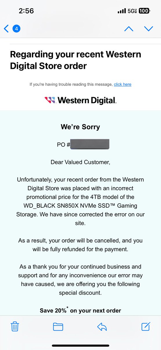 TheNV_Kid's tweet photo. @Wario64 They’re canceling orders now lol https://t.co/DsO259rK9T