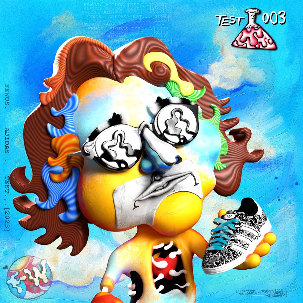 Some Fewos wearin <a href="/AdidasOriginals/">adidas Originals</a> 🕺👟one of the coolest parts about workin on these designs is making the digital versions for Fewos too!! Can’t wait for everybody to be able to match their cool characters 😍 collect.adidas.com/fewocious