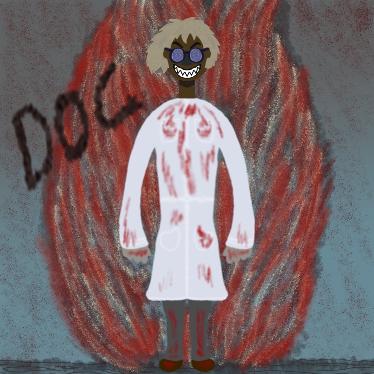 Doc the 'Collector'.
#deathtoeerick #horrorgame #horrorgames #visualnovel #creepy #HorrorCommunity #visualnovels #indiegames #indiegamedeveloper