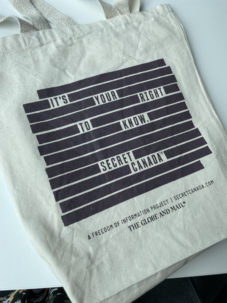 The <a href="/globeandmail/">The Globe and Mail</a>'s campaign to fix Canada's broken Freedom of Information regime has merch. How big of an FOI nerd are you? Would you pay $10 or $15 for a tote? DM me if interested. #SecretCanada #ItsYourRightToKnow