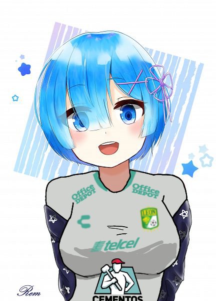 Buenas tardes, Rem con la playera de León 

#LigaMx #ReZero #Rem #ClubLeon #animegirl #futbol