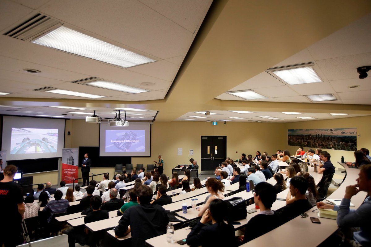 Making a mark wherever we travel.

Today we're at McGill University in Montreal with <a href="/Cognizant/">Cognizant</a> and <a href="/tiktok_us/">TikTok US</a>, delivering a series of talks to students to share an inside perspective on the business and engineering of F1.

#CanadianGP