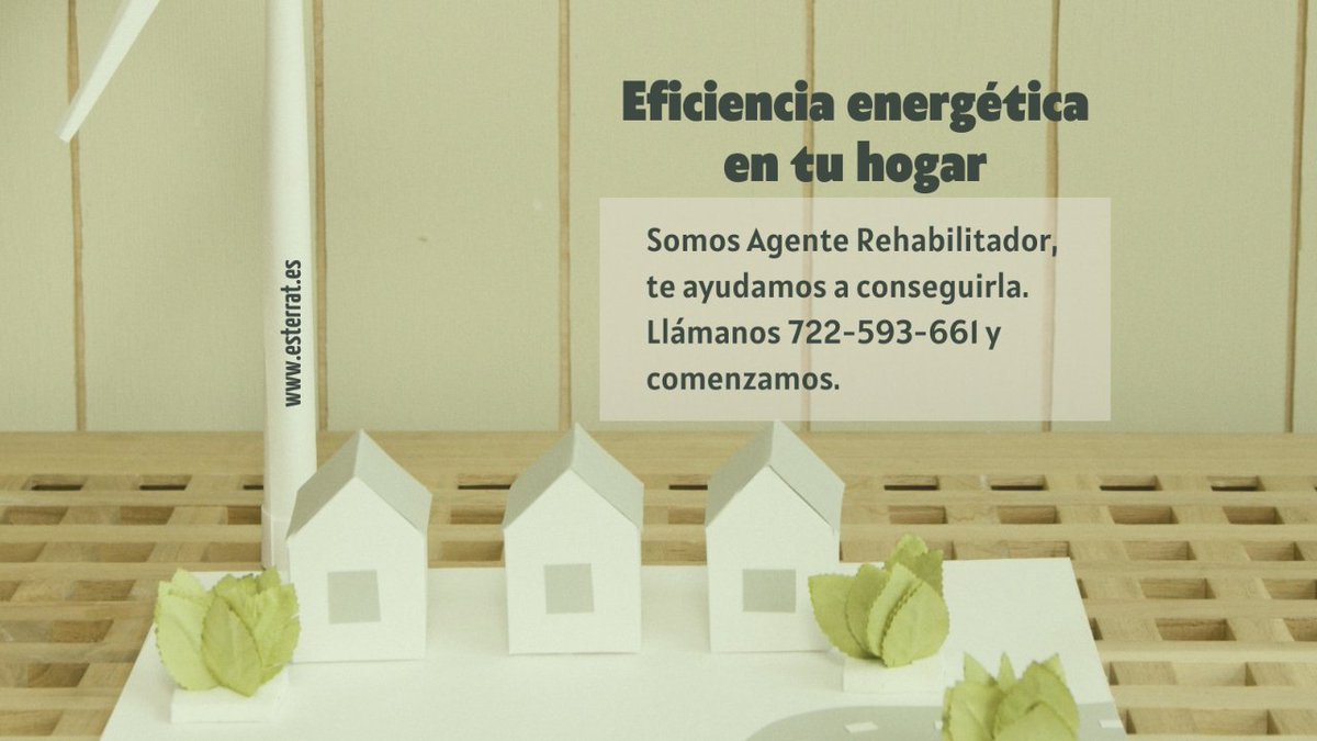 EsTerratAd's tweet photo. 🌍💡 Edificios: 40% consumo energético mundial 😱 En Es Terrat, creemos en la eficiencia energética para un futuro sostenible. 💚💪 Aprovecha luz natural, usa LED, aísla tu hogar y elige electrodomésticos eficientes. Únete a la #EficienciaEnergética#EsTerrat https://t.co/MDXIgTrZI0