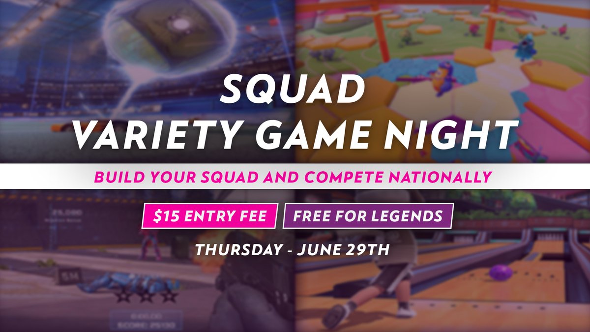Which squad will dominate and take home the W at our first Squad Variety Game Night?

📅 June 29th @ 7PM ET
🎟 $15 Entry | FREE for Legends

Assemble your team and show your game as you take on our relay-style tourney!

Join our Discord server to lock-in! pillar.io/belong