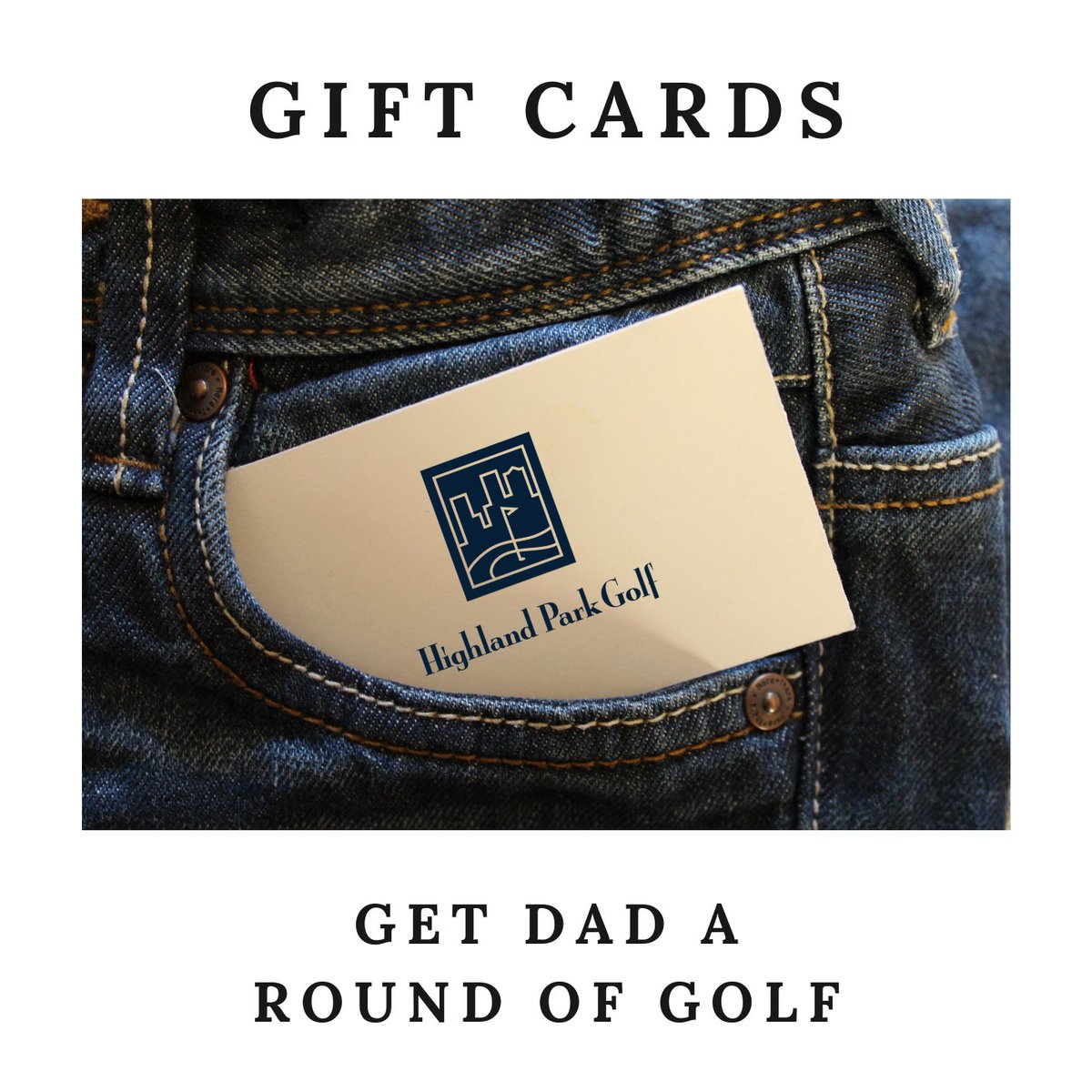 Father's Day is right around the corner and gift cards at Highland Park make for the best surprise! ⛳ Get a round for you and dad through our online store today!!