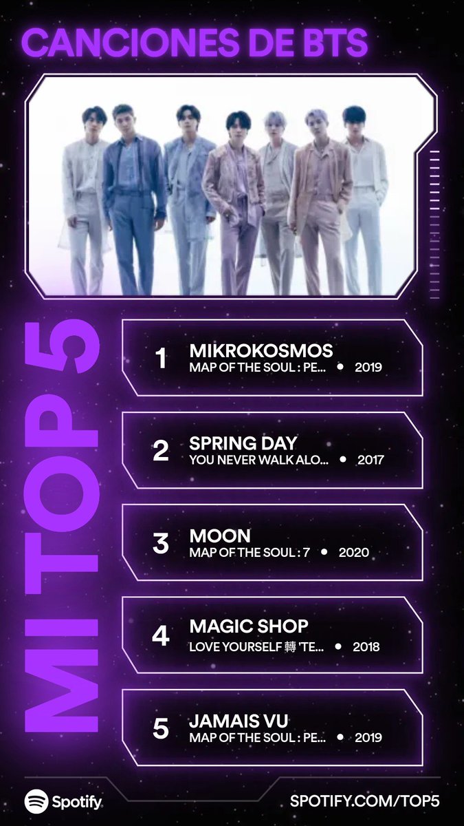 Eli98Nee's tweet image. #SpotifyTop5 #SpotifyxBTS
