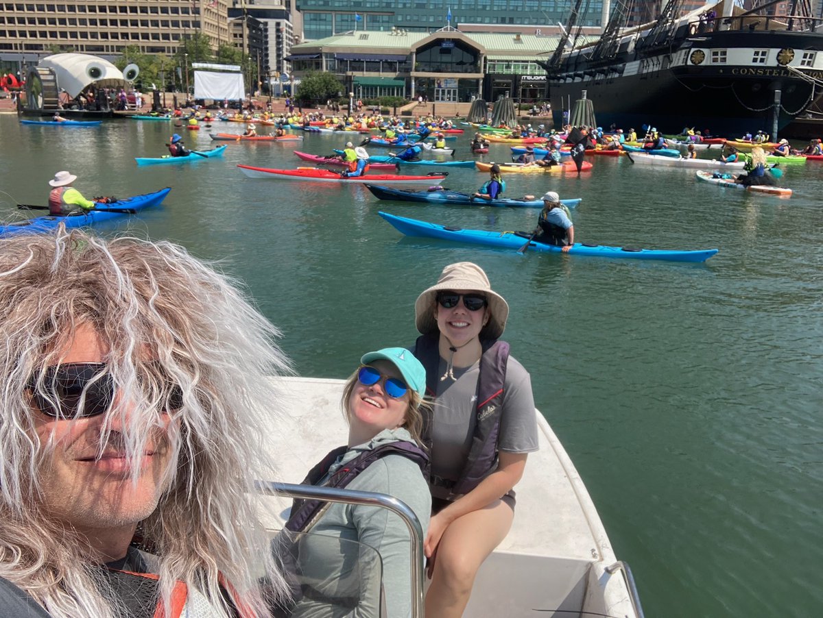 Biohabitats's tweet photo. We had a face-melting good time providing safety support and rocking out at the 6th annual Baltimore Floatilla with @WaterfrontPB! This event has raised thousands of dollars each year towards @HealthyHarbor Initiative's efforts to restore the Inner Harbor https://t.co/hXu0QgCw0A. https://t.co/vou3QA4EIh