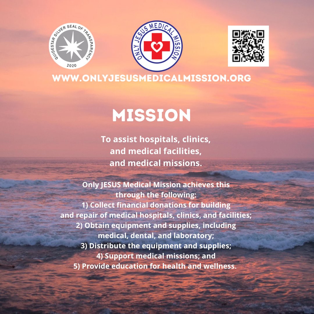 OnlyJesusmedmis's tweet photo. Our Mission: To assist hospitals, clinics, medical facilities, and medical missions.   
#OnlyJesusMedicalMission #service #give #giving #community  #volunteer #donate #nonprofit #hospital #healthcare #worldmission #health #healing #covid19response #MizmorKafGimmelHospital https://t.co/Uz4brrOc2T