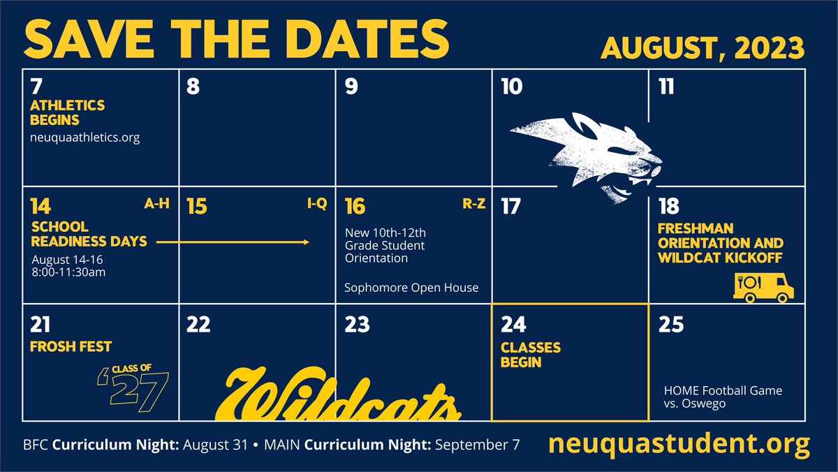 NeuquaValley's tweet photo. Press ➡️ Hold ➡️ Save
Important Dates for August: https://t.co/qva5m1WDLe