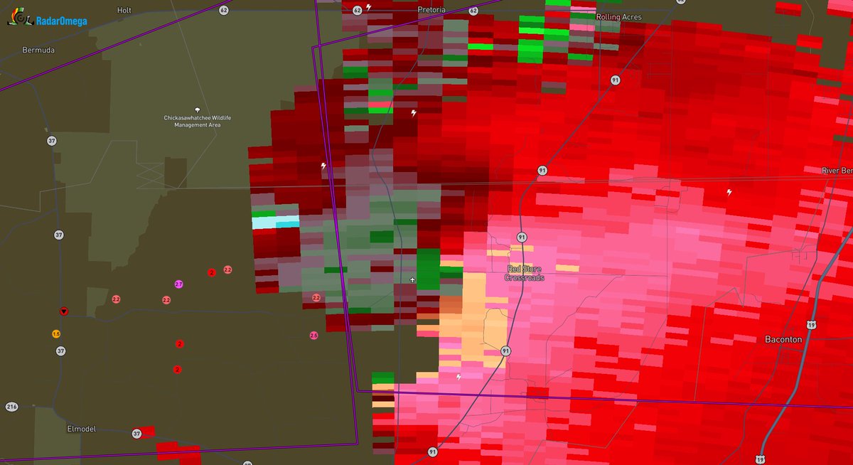 TORNADO ON THE GROUND ON REED TIMMER'S YOUTUBE STREAM SOUTHWEST OF ALBABY, GA! Seek shelter now.
#wxtwitter #severewx #tornado #gawx #alwx