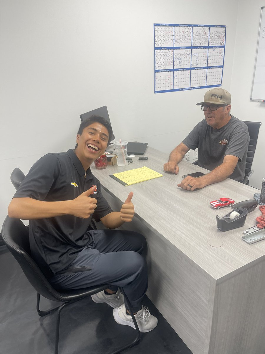 RevRacin's tweet photo. All smiles here at Rev after the Summer Shoot out round 2! 

@EloySebastian10 | @USLegendCars | @NASCARRoots https://t.co/nIkM8kM5Oo