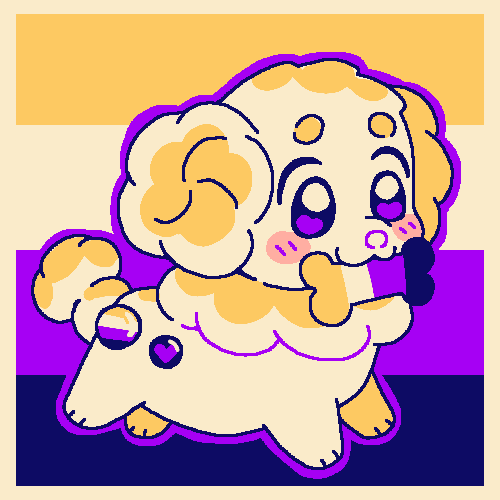 nonbinary fidough for the pokedogs pride collab! #Pokemon #pokemonfanart