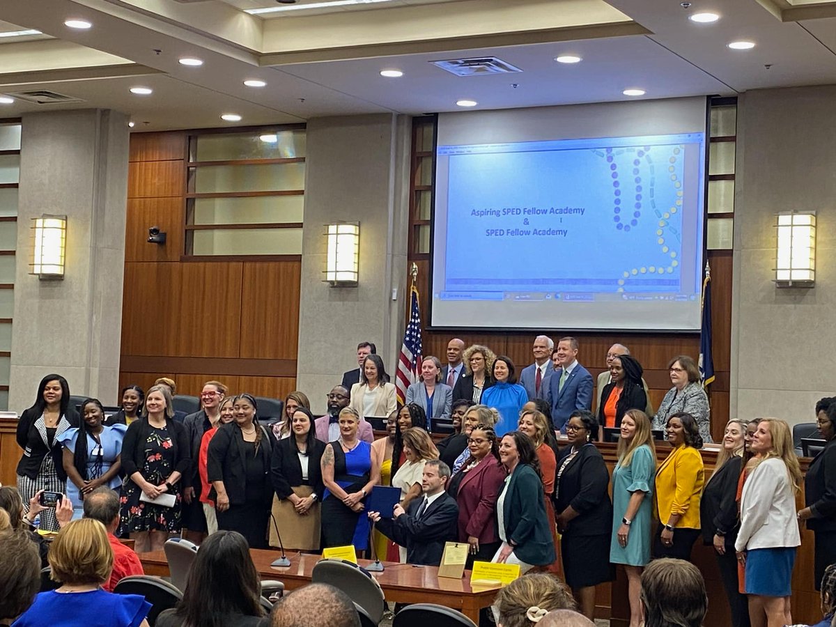 SJBPS118's tweet image. Congratulations to Sherelle Guidry-Jones!

Sherelle, our district IEP coordinator, is part of the first cohort of the Aspiring SPED Fellowship Academy with the Louisiana Department of Education. She was honored at today&apos;s BESE meeting.