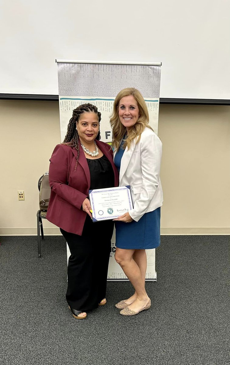 SJBPS118's tweet image. Congratulations to Sherelle Guidry-Jones!

Sherelle, our district IEP coordinator, is part of the first cohort of the Aspiring SPED Fellowship Academy with the Louisiana Department of Education. She was honored at today&apos;s BESE meeting.
