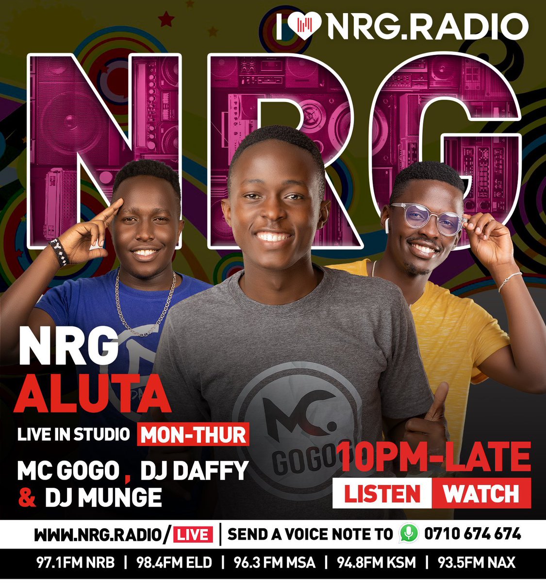 🔥🔥🔥🔥🔥🔥🔥🙌🏾🙌🏾🙌🏾🙌🏾🙌🏾 Masaaa ni ya #NRGAluta Check in check in Tupige sherehe 🔥🔥🔥🔥 #NRGRadioKenya
