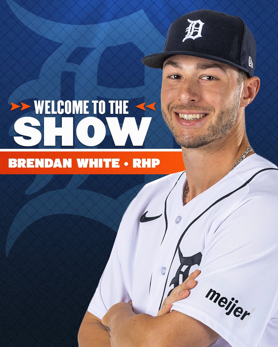 tigers's tweet photo. Welcome to The Show, @Brendan_White37! https://t.co/qXNmmqF4YH