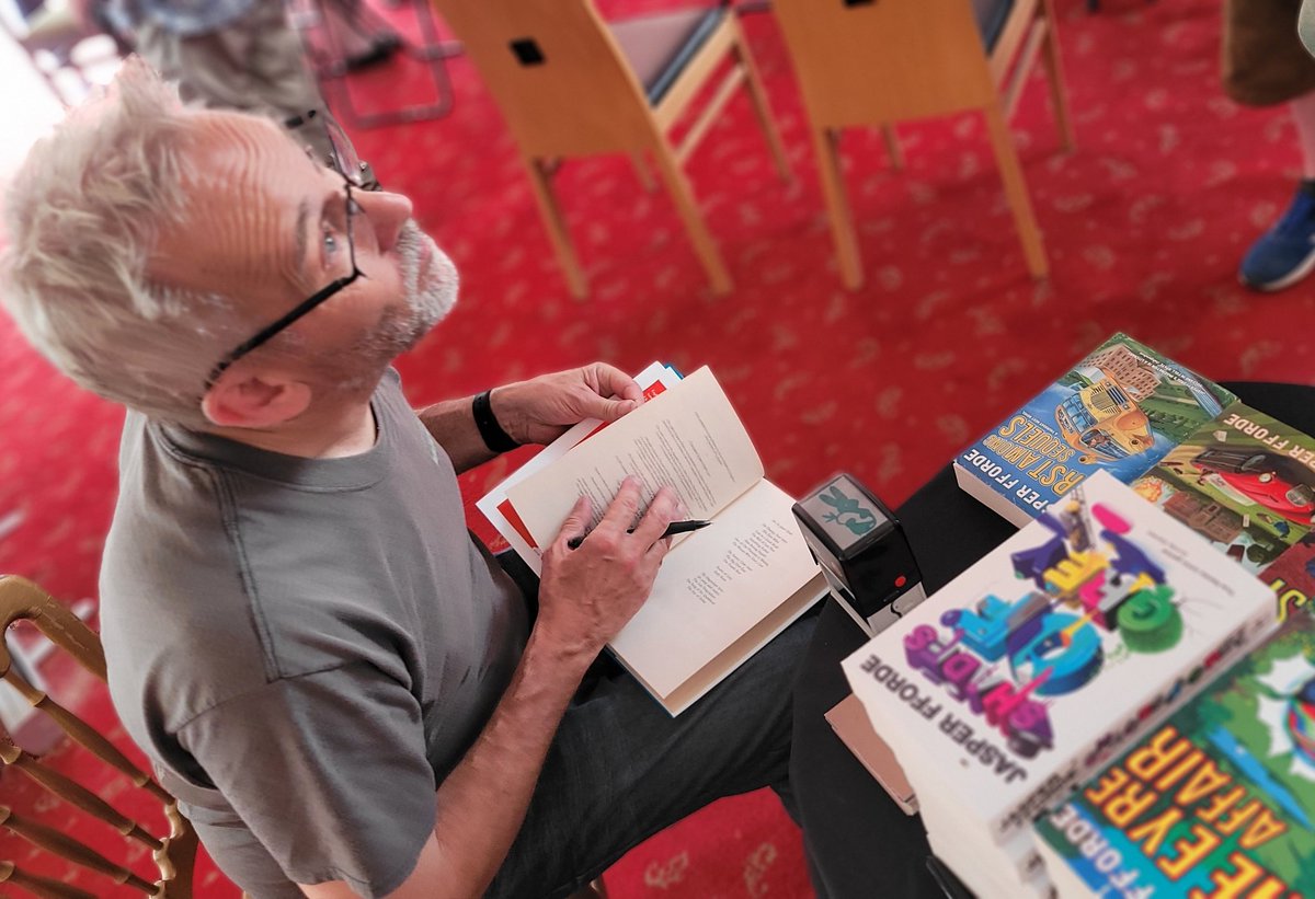 Waterstones Swansea on Twitter "Thank you so much to jasperfforde