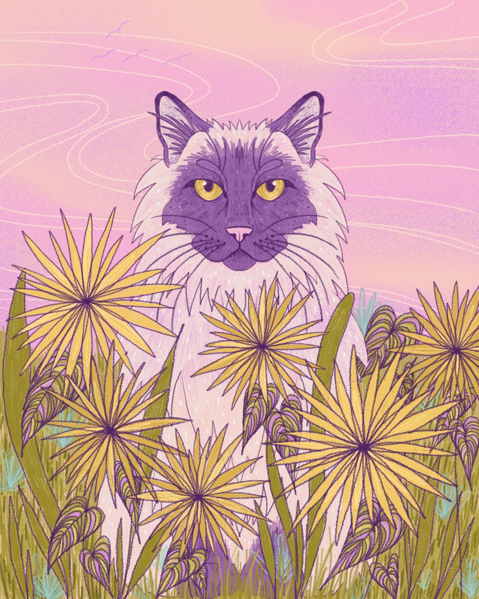 Country Cat 😺🌾🌼 Prints & more Available on @society6 ✨society6.com/art/country-ca…

#society6 #society6community #procreateartists #countryhome #countryroads #dusk #peacefulart #tranquility #countrycat #illustration