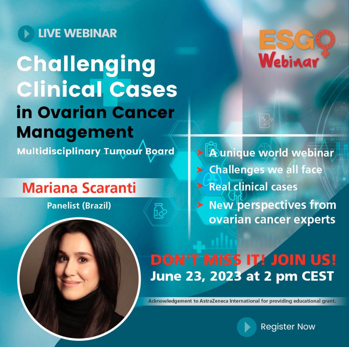marianascarant1's tweet photo. Join us! Great opportunity to discuss about ovarian cancer! https://t.co/mOlvpuVwvp https://t.co/Zlm8JhQZwx