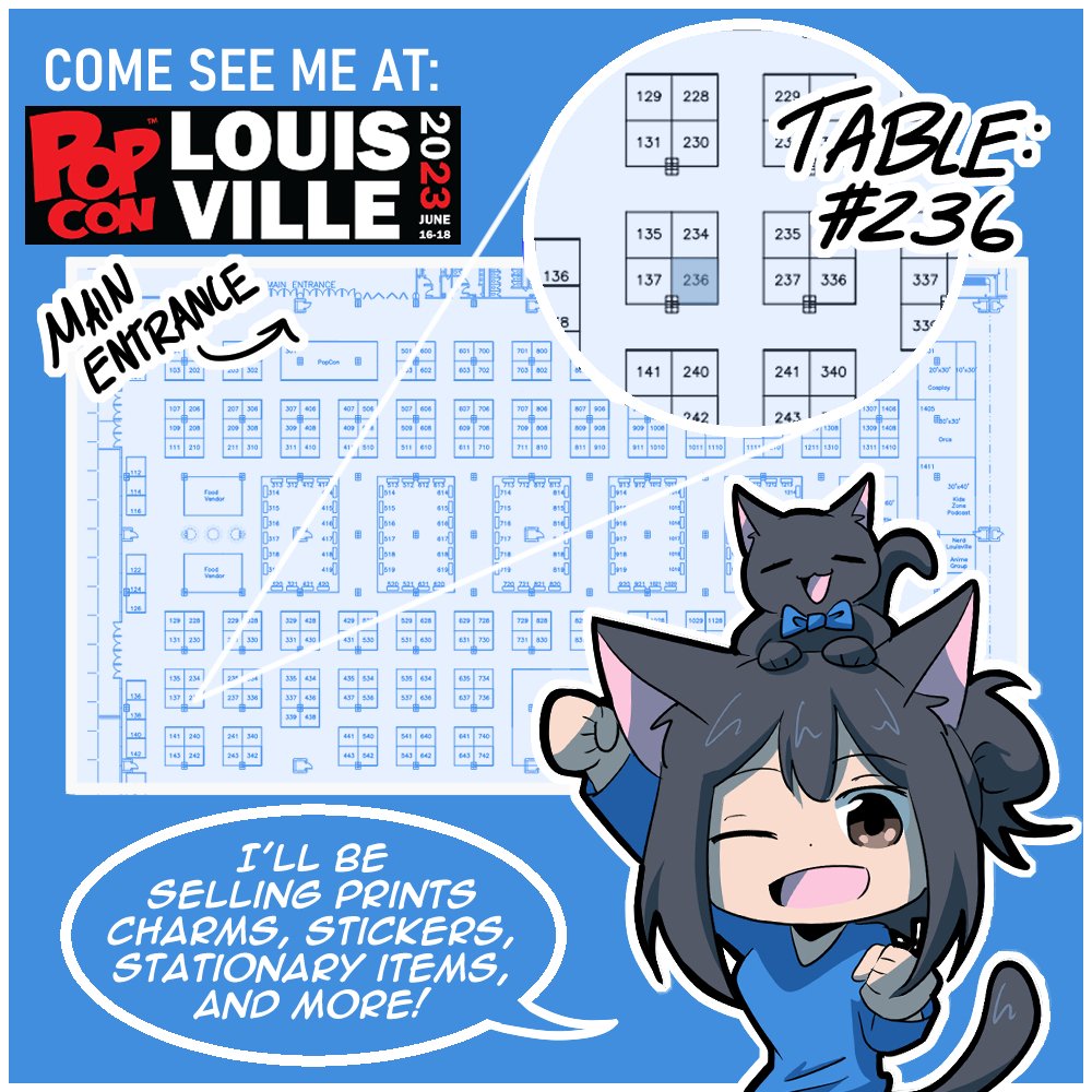 Come see me at Popcon in Louisville this weekend! 💙
#popcon #popcon2023 #popconlouisville #popconlouisville2023 #artistalley #convention