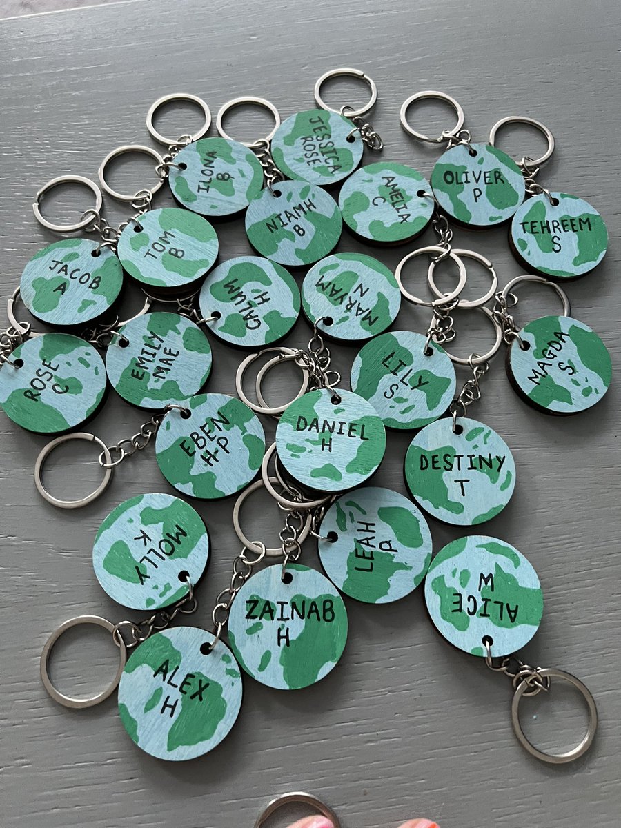 I have definitely underestimated how long these homemade key-rings would take 🙈! They are all definitely worth it though 🌍🥰