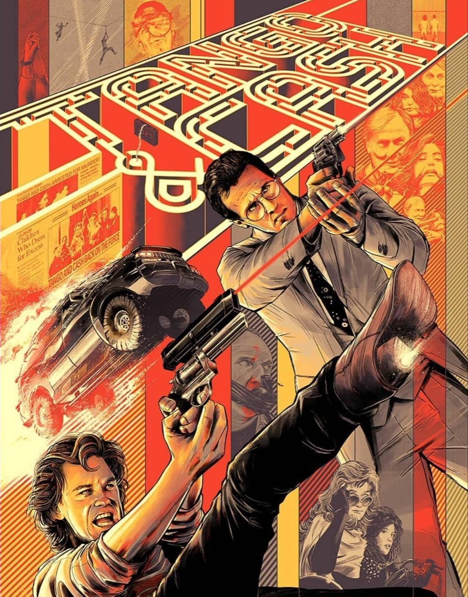 ShatTheMovies's tweet photo. The Shat Crew delves into “Tango &amp; Cash,” the last actual 80s film. We question its comedic intent, the flawed portrayal of court proceedings, and the surprising prison plotline. AI helps suggest new action-star pairings while anticipating a "gritty" HBO reboot. #TangoAndCash https://t.co/NTIA2BhCX3