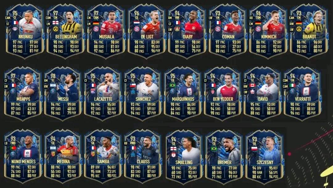 fifapatia1's tweet photo. Lo que puede salir en el #SBC #TOTS #EFIGS 93+ asegurado https://t.co/cvTguz3jOg