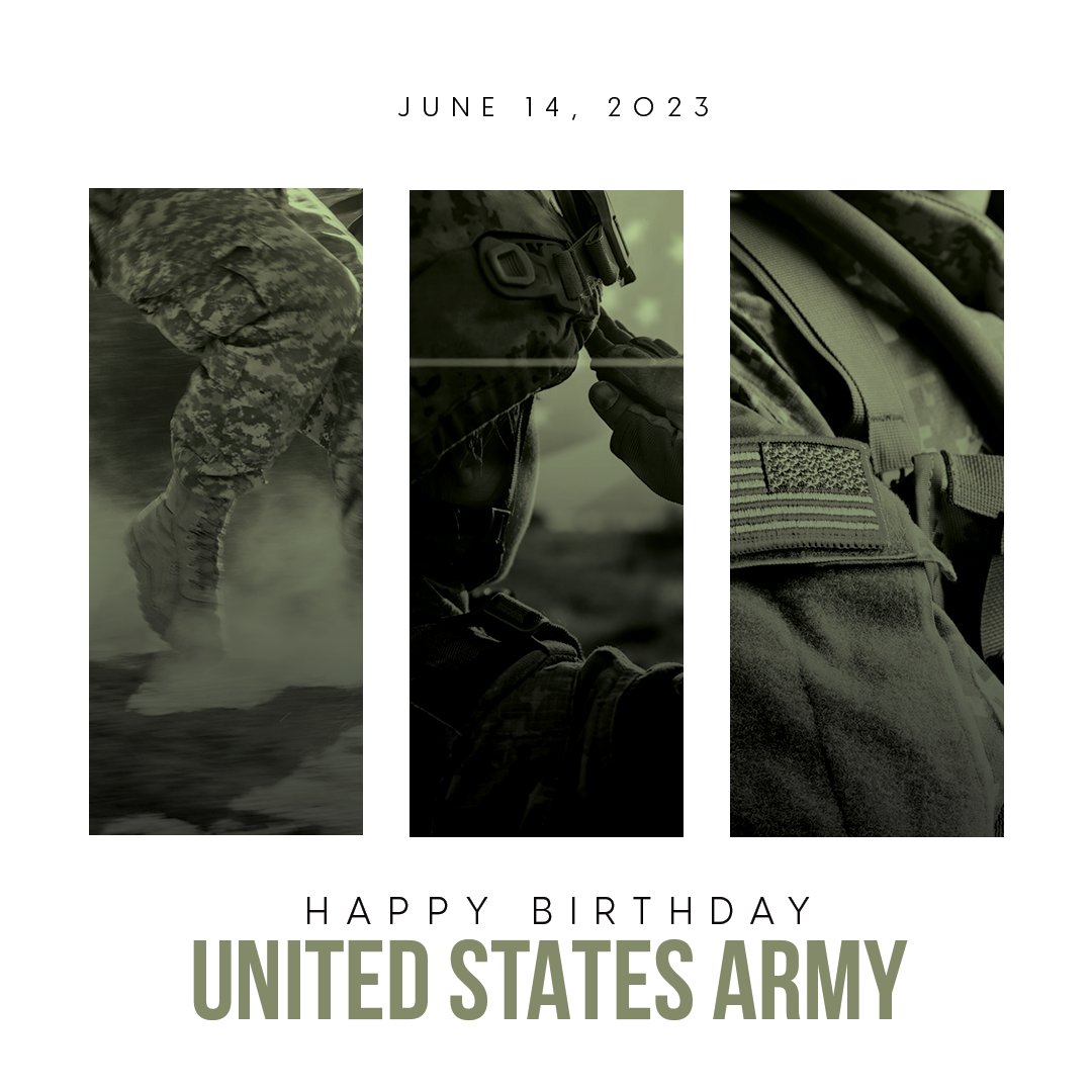 SenRandPaul's tweet image. Happy 248th Birthday to the U.S. Army 🇺🇸 Today, we honor all of those who have answered the call to protect and defend our great country. Thank you for your contributions and sacrifice. May God bless each and every one of you!
#ArmyBDay #BeAllYouCanBe