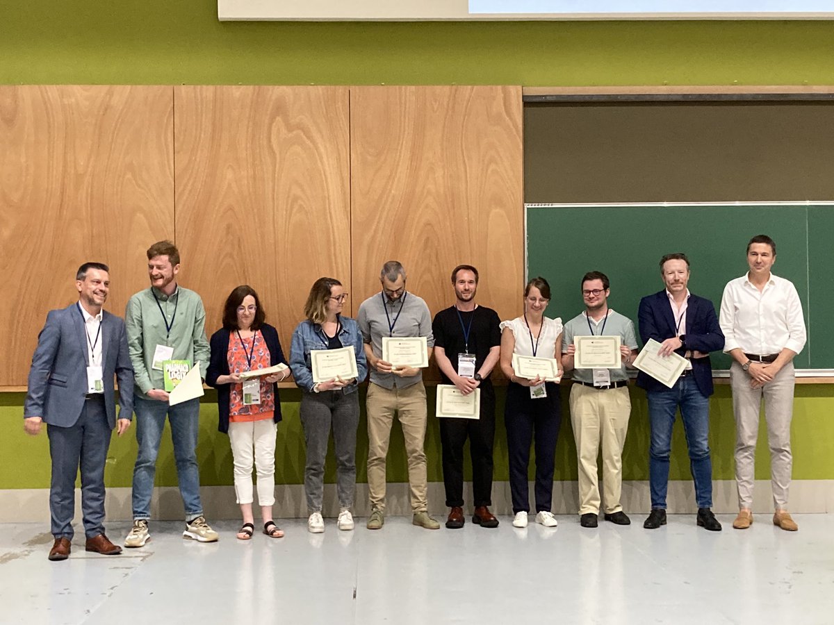 Les collègues primés #sfpt2023. Mention spéciale chez nous pour F. Boujonnier, prix du meilleur poster <a href="/PharmacoRennes/">Pharmaco_Rennes</a> <a href="/LM_Scailteux/">Lucie-Marie Scailteux</a>