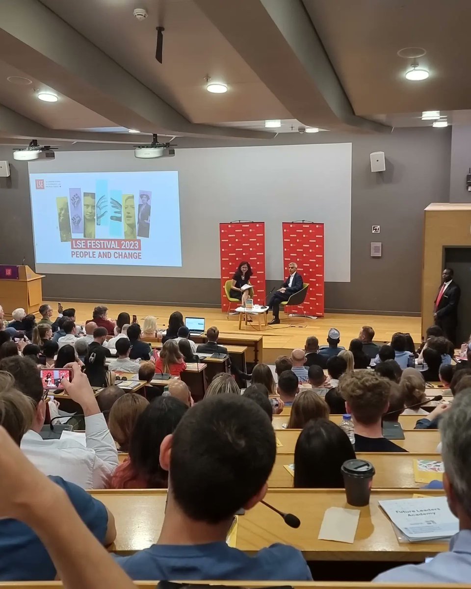 Delighted to attend the launching of the  @MayorofLondon @SadiqKhan a new book title Breathe: Tackling the Climate Emergency with LSE's President and Vice Chancellor Minouche Shafik. 

#LSEFestival @CheveningFCDO