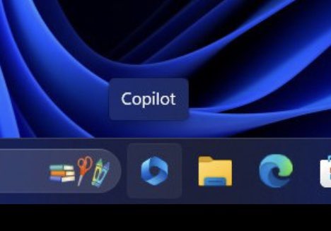 Image showing the copilot button in taskbar.