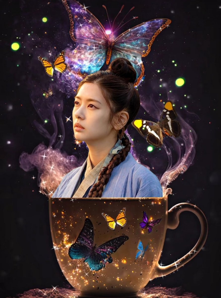 I found a way to reconcile my passions: a fairy cup of coffee filled with Somin 🧚‍♀️
😂
#JungSoMin  #정소민
(Background by letsgetlost_ai on IG)