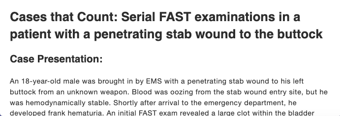 PratsEM's tweet photo. proposal to refer to repeat/serial trauma #POCUS as "intermittent FASTing" https://t.co/qX2KkEEJvk
