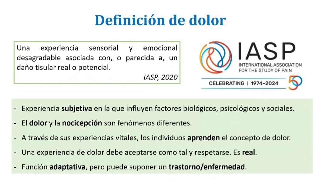 INeuroMadrid's tweet photo. El dolor es una experiencia #subjetiva con influencia de factores biológicos, psicológicos y sociales. Dolor NO equivale a #nocicepción. Su función es protectora. El problema surge cuando es #persistente como consecuencia de su función #adaptativa https://t.co/8SaGnkQ8l1