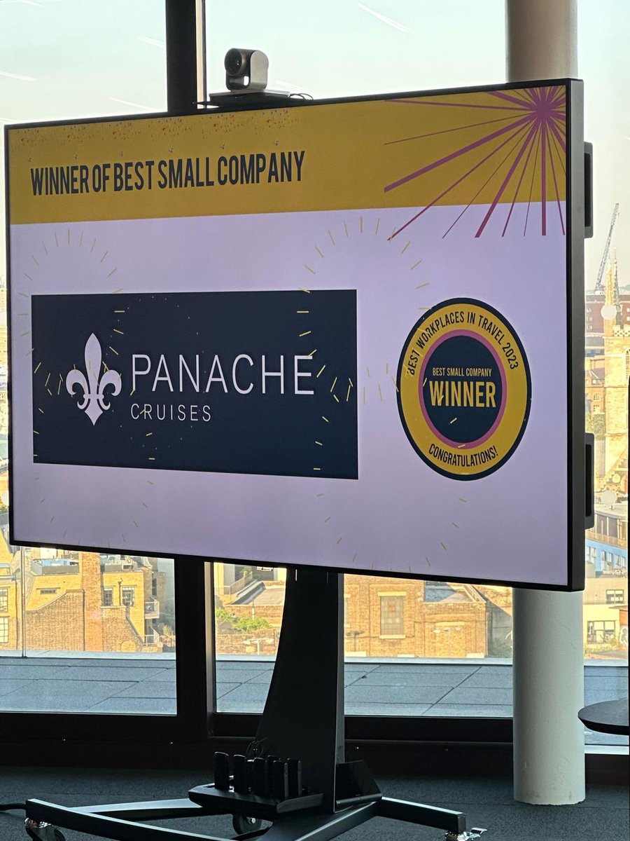 Anna_panache's tweet photo. So proud of @panachecruises winning @BWPinTravel small company award 🥇  we’re over the moon!! https://t.co/R41UFbA5AC
