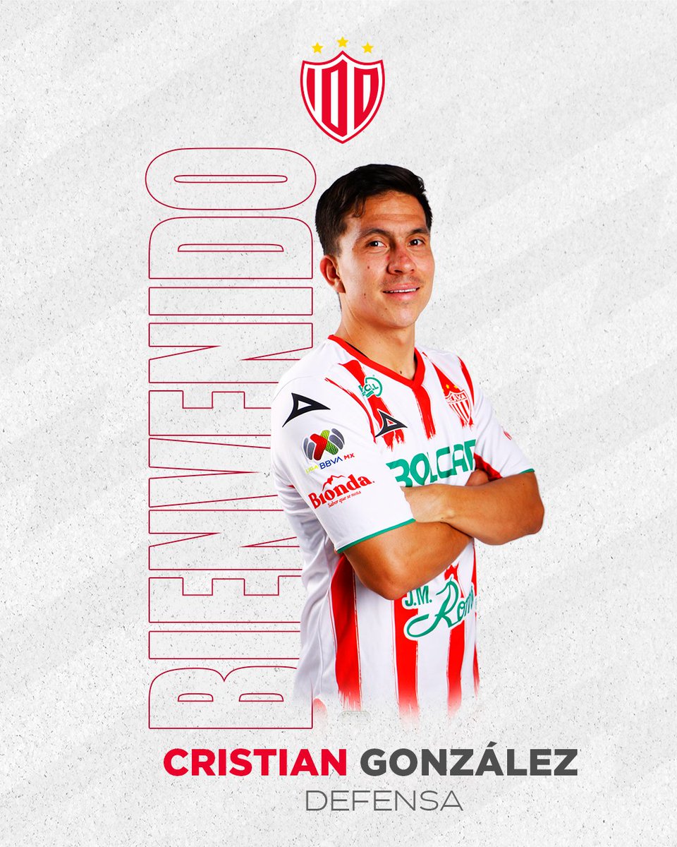 ClubNecaxa's tweet photo. 🚨 ¡Damos la bienvenida a Cristian González! 👋
El lateral mexicano se une a nuestra escuadra de cara al #Apertura2023... ¡Con todo, Rayo! 💪

#ContiGoNecaxa ⚡ https://t.co/EbW01yNZvU